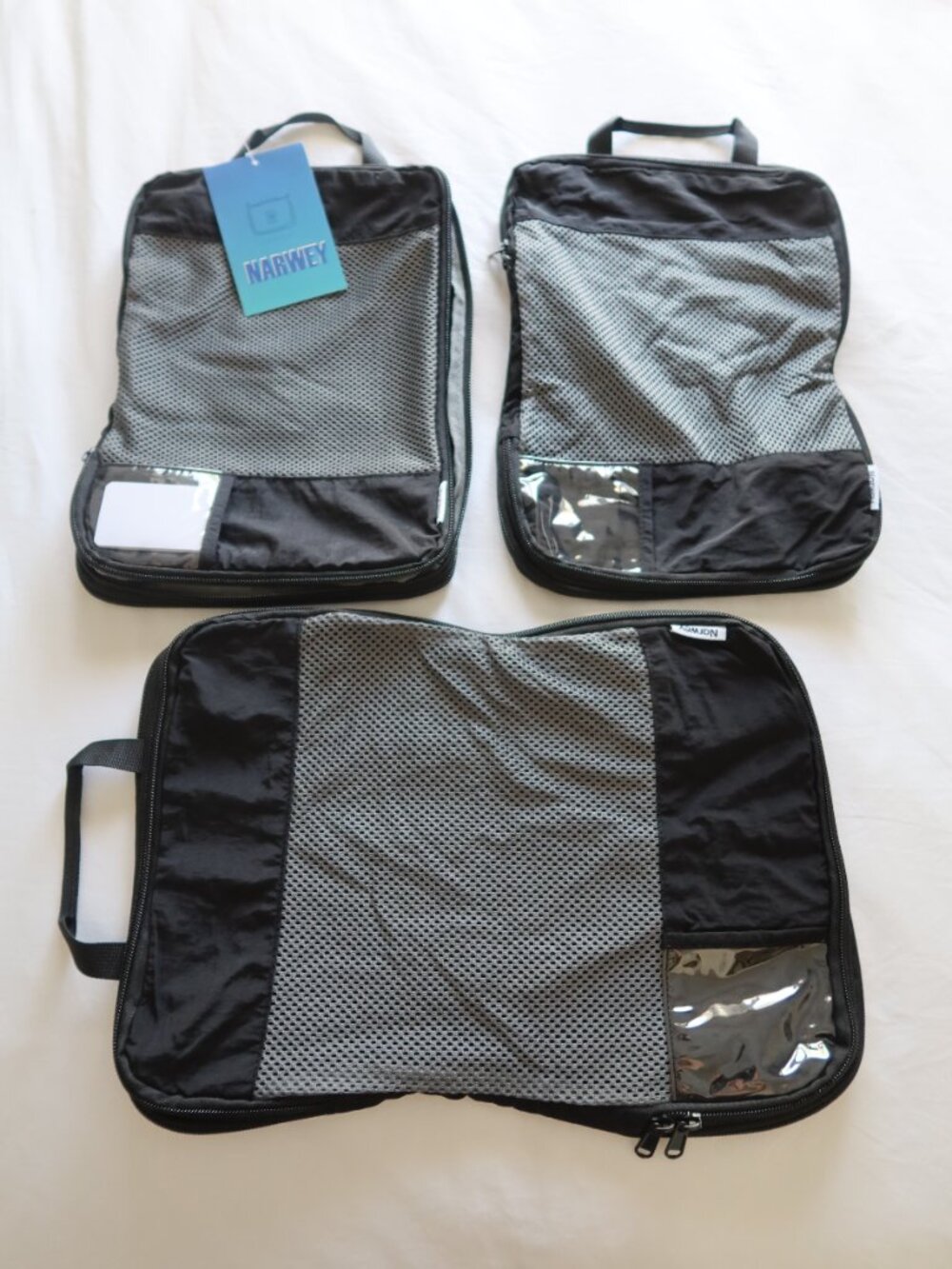 Travel Packing Cubes (Expandable / Compression) | Luggage | NWT Black